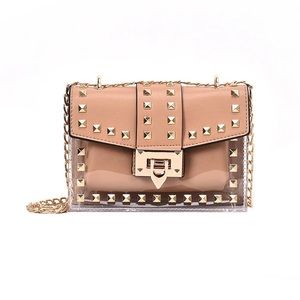 Clear, stadium approved crossbody. Transparent